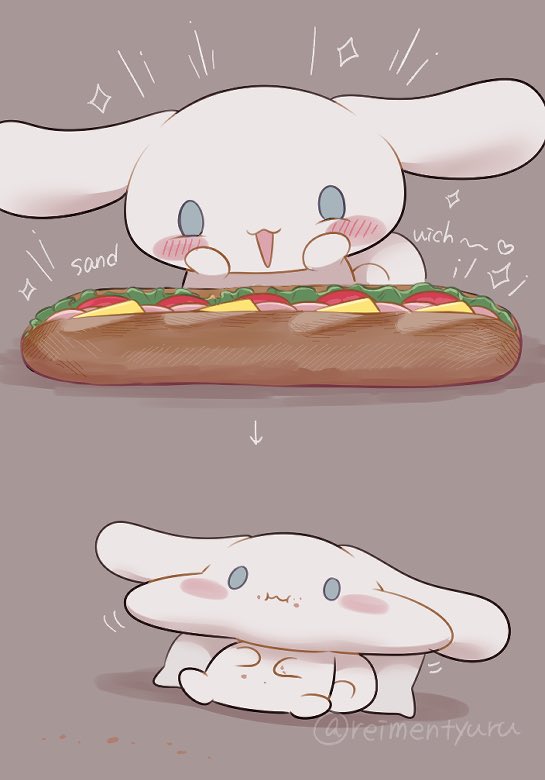 cinnamoroll (sanrio and 1 more) drawn by reimentyuru