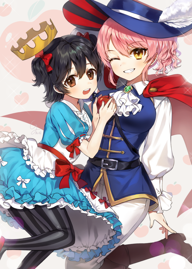 jougasaki mika and akagi miria (idolmaster and 1 more) drawn by gijang