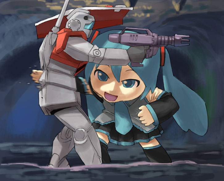 hatsune miku, gm, and mikudayo (vocaloid and 2 more) drawn by takeda_kanryuusai