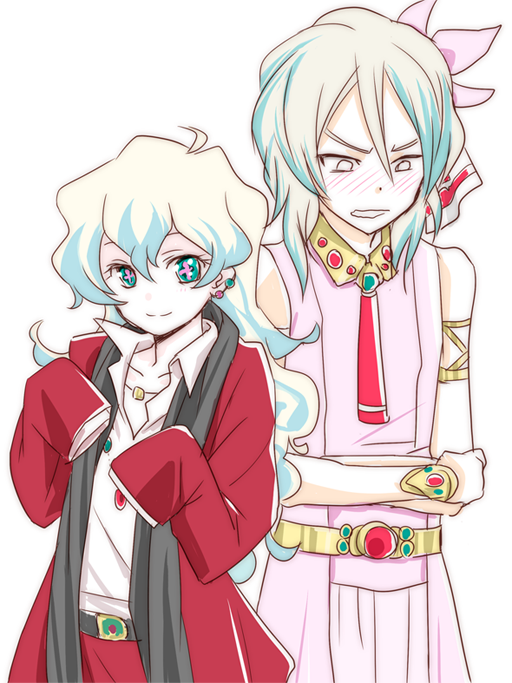 nia teppelin and gouenji shuuya (tengen toppa gurren lagann and 2 more) drawn by neko_yuuko