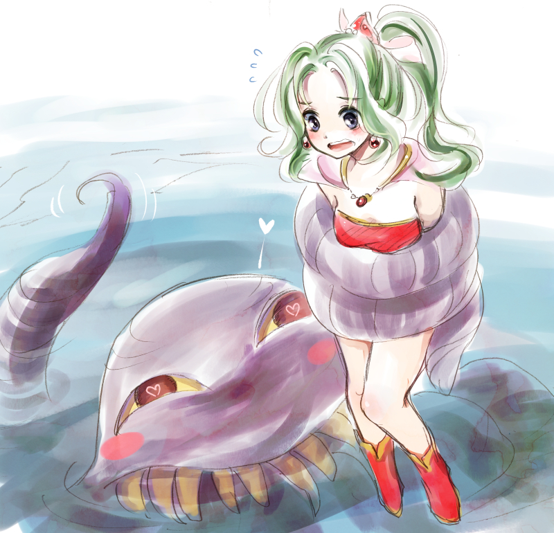 terra branford and ultros (final fantasy and 1 more) drawn by makuwauri