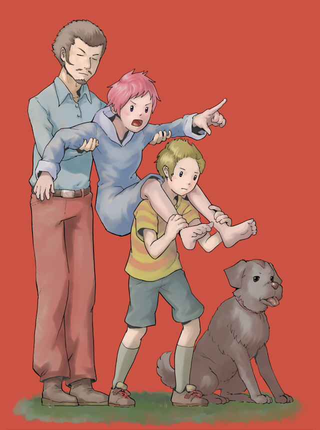lucas, kumatora, boney, and duster (mother and 1 more) drawn by orizuru