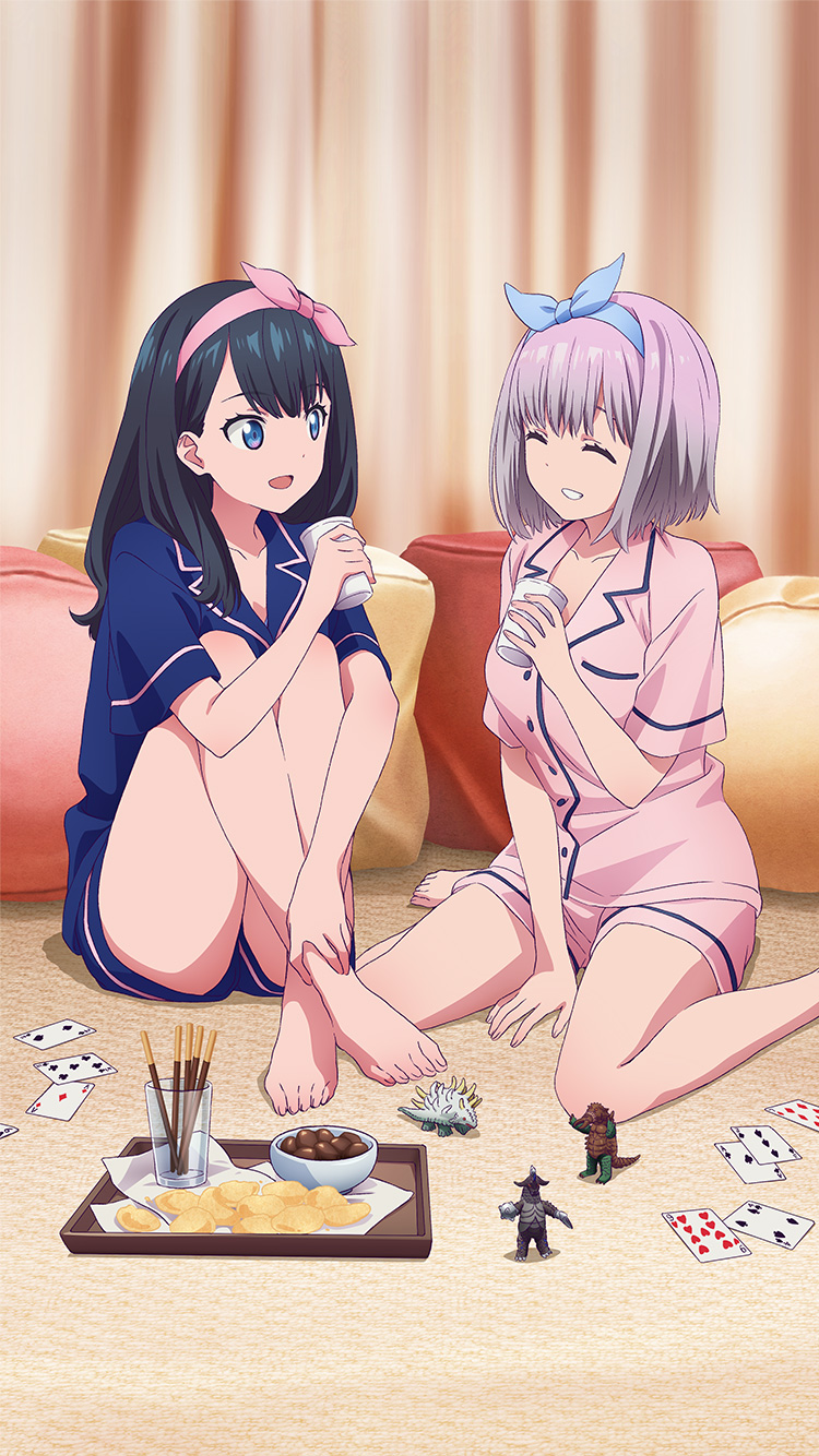 takarada rikka and shinjou akane (gridman universe and 1 more)