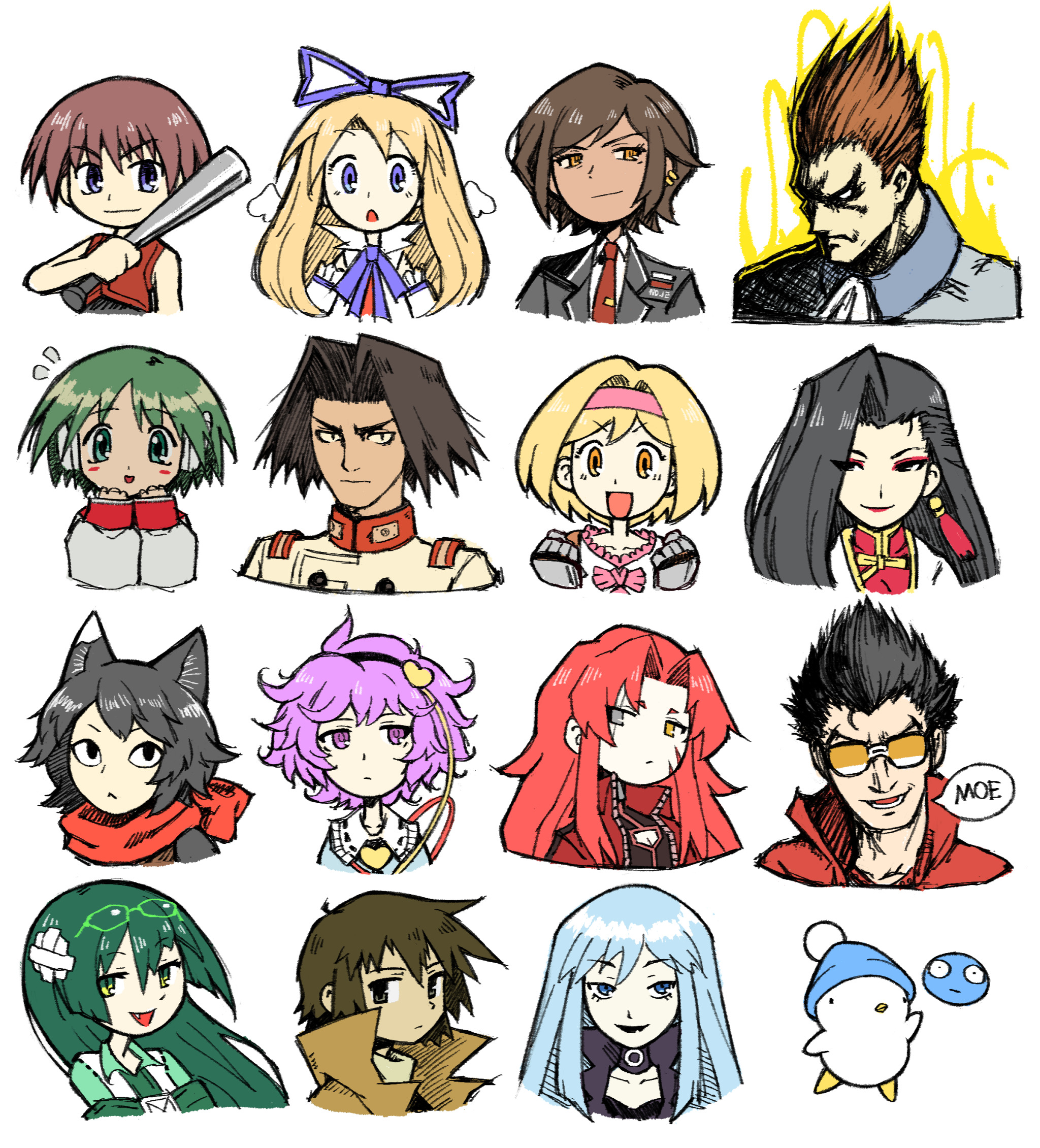 Komeiji Satori Djeeta Maebara Keiichi Kino Izutsumi And 10 More 