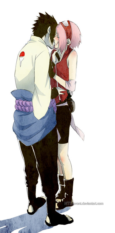 haruno sakura and uchiha sasuke (naruto) drawn by danzilla