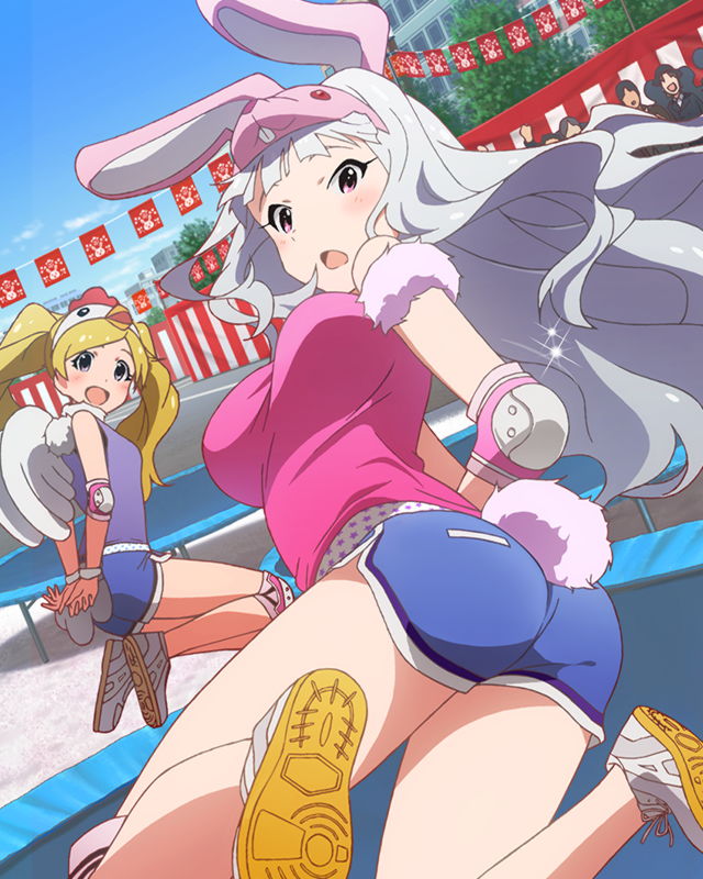 shijou takane and emily stewart (idolmaster and 1 more)