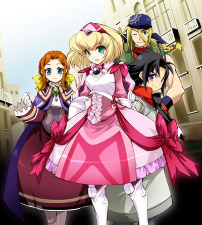 alexia lynn elesius, levin brenton, labyrinthia wordsworth, and ragnar blitz lebrett (wild arms and 1 more) drawn by suzuragi_karin