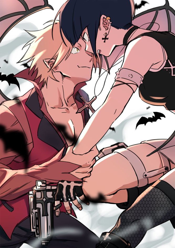 jiro kyoka and kaminari denki (boku no hero academia) drawn by gwillarmy
