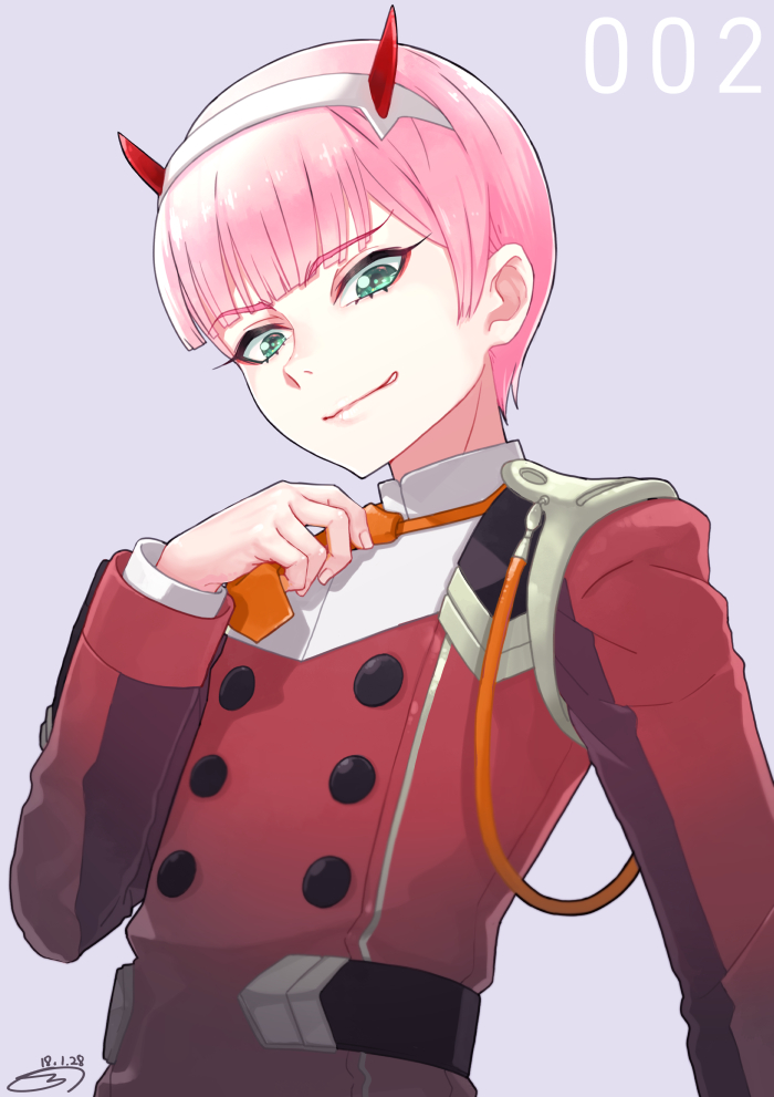 zero two (darling in the franxx) drawn by ssalbaram