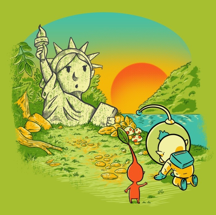 red pikmin and alph (pikmin and 1 more) drawn by meleeninja