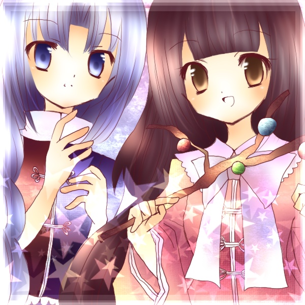 houraisan kaguya and yagokoro eirin (touhou) drawn by kohinata_raichi