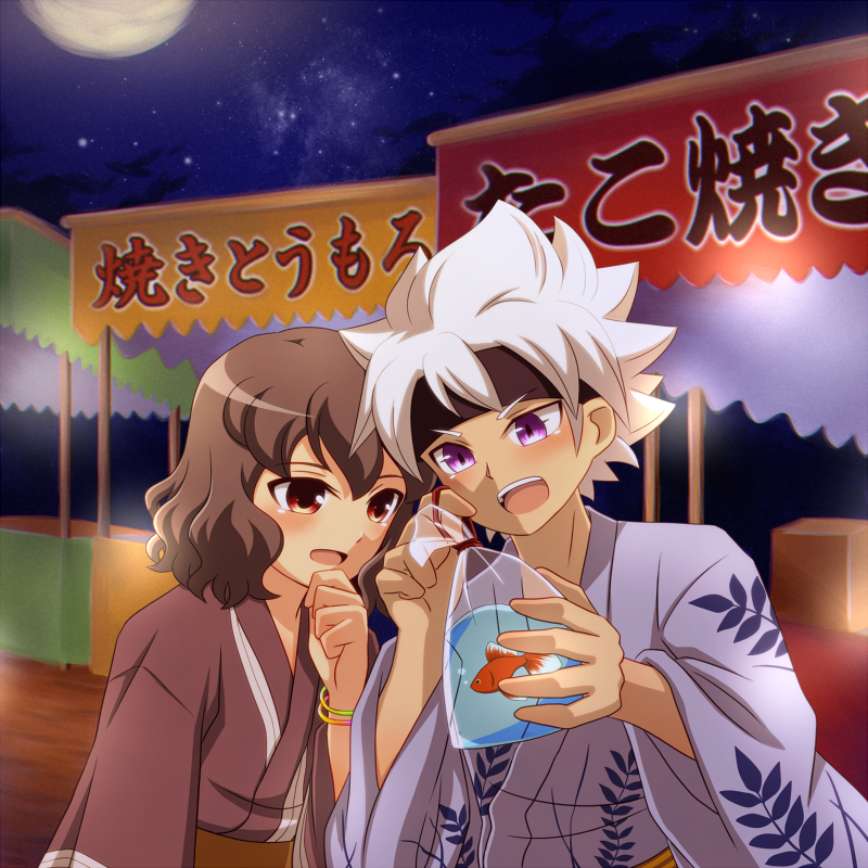 shindou takuto and ibuki munemasa (inazuma eleven and 2 more) drawn by shiramomo