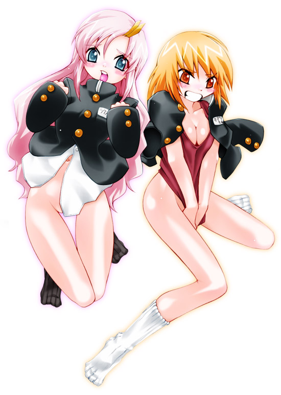 cagalli yula athha and lacus clyne (gundam and 1 more) drawn by miito_shido