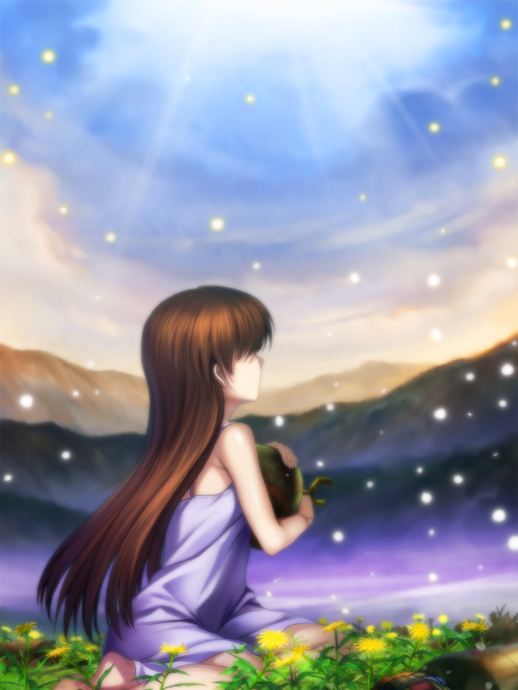 girl from the illusionary world and garbage doll (clannad) drawn by mutsuki_(moonknives)