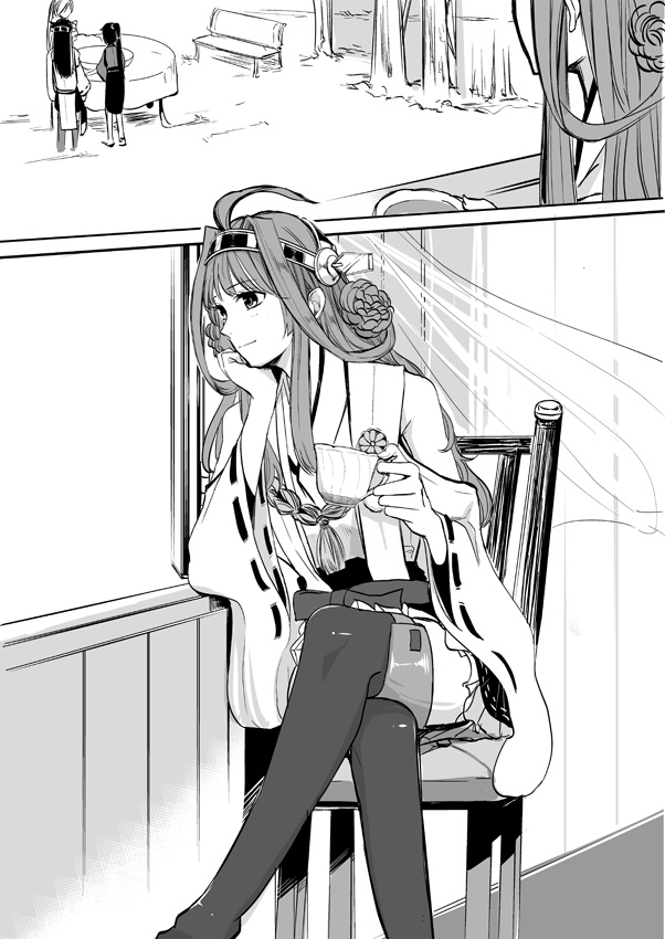 kongou, haruna, houshou, and mamiya (kantai collection) drawn by camel000