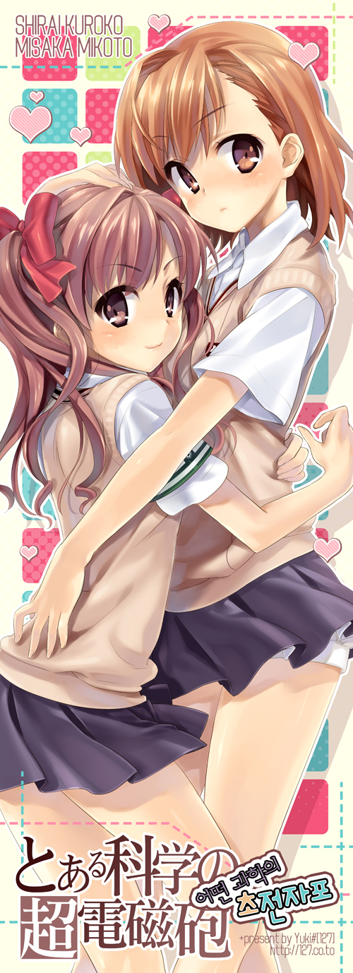 misaka mikoto and shirai kuroko (toaru majutsu no index and 1 more) drawn by yuki_(127)
