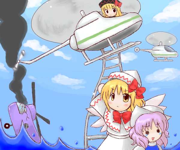 letty whiterock, lily white, and lily black (touhou) drawn by nama_(coolier)
