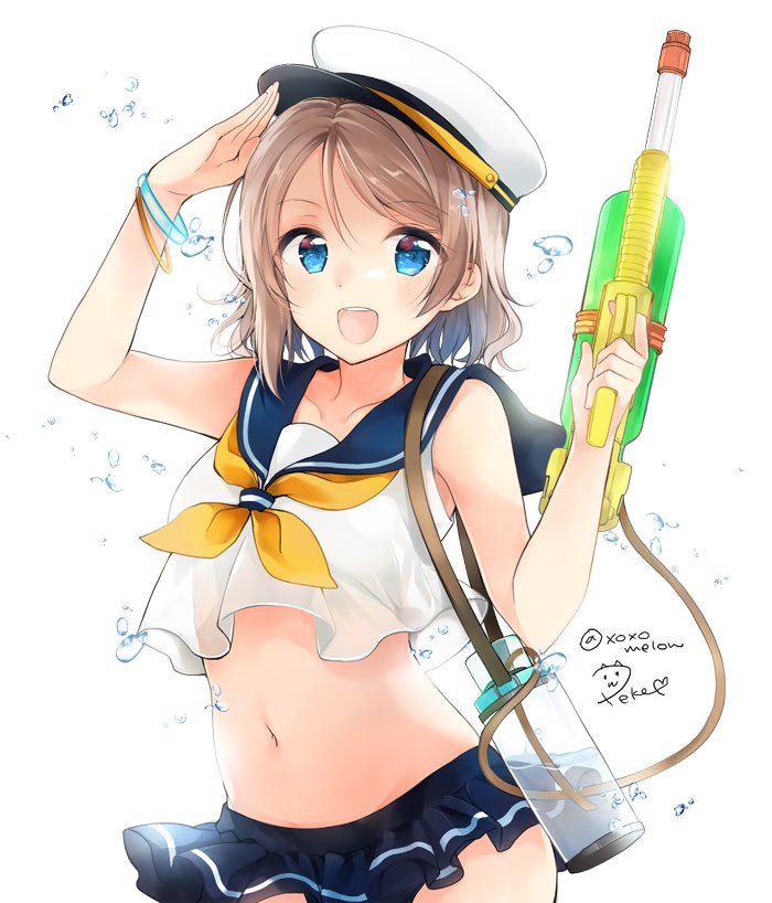 watanabe you (love live! and 1 more) drawn by peke_(xoxo_melon)