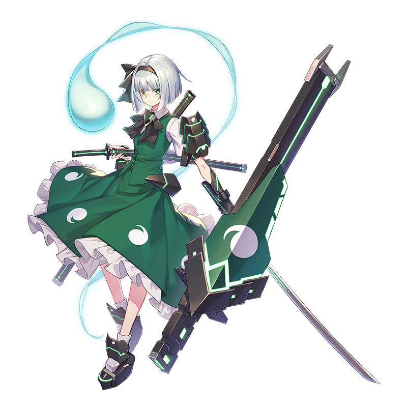 konpaku youmu (touhou and 1 more) drawn by takamine_nadare