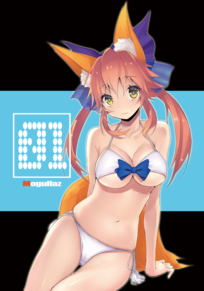 tamamo and tamamo no mae (fate and 2 more) drawn by mogullaz