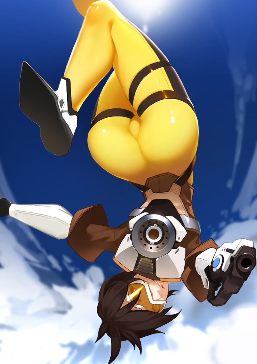 tracer (overwatch and 1 more) drawn by nero_(nilu)