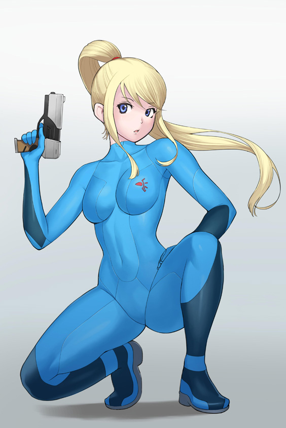 samus aran (metroid and 1 more) drawn by harami_(yakitei)