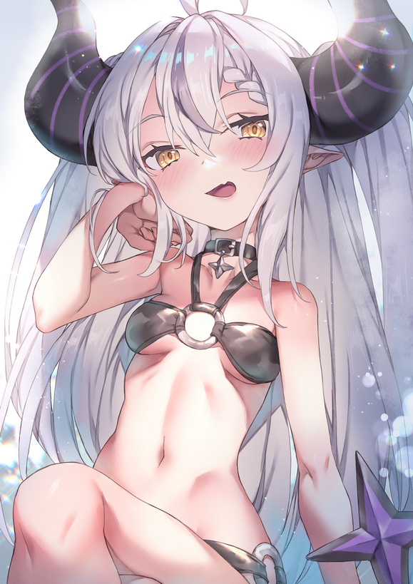 la+ darknesss (hololive) drawn by redcomet