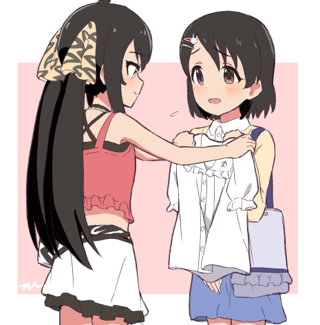sasaki chie and matoba risa (idolmaster and 2 more) drawn by aayh