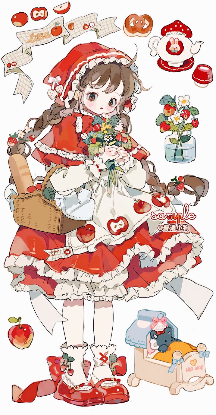 little red riding hood (original and 1 more) drawn by putong_xiao_gou