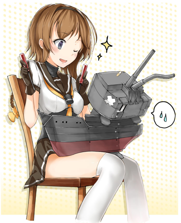 teruzuki and chou-10cm-hou-chan (kantai collection) drawn by sakasa_(guranyto)