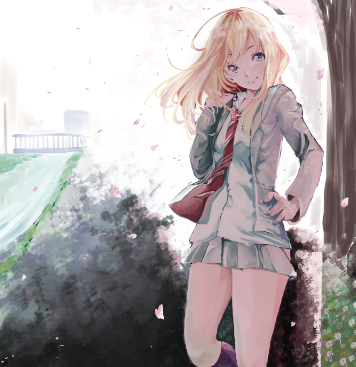 miyazono kawori (shigatsu wa kimi no uso) drawn by fukyuu