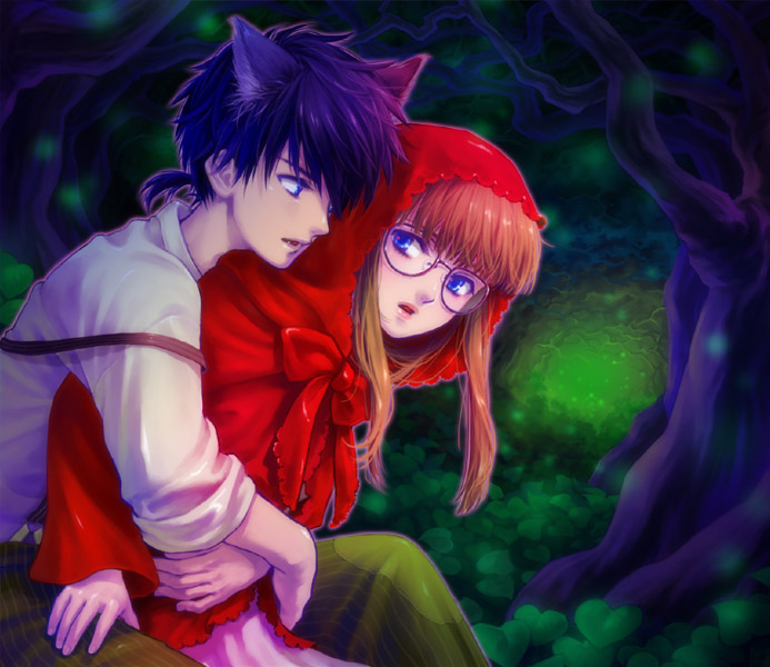 little red riding hood and big bad wolf (little red riding hood) drawn by tetsukuzu_tetsuko