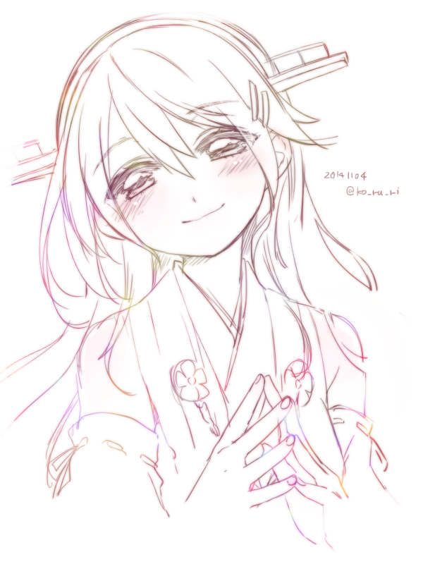haruna (kantai collection) drawn by koruri