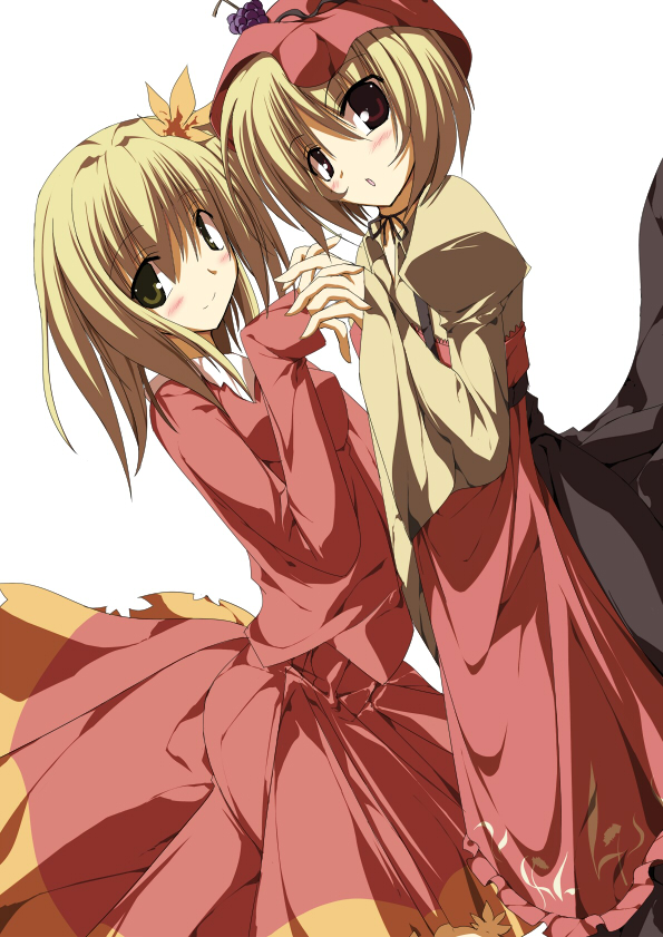 aki minoriko and aki shizuha (touhou) drawn by sakurame