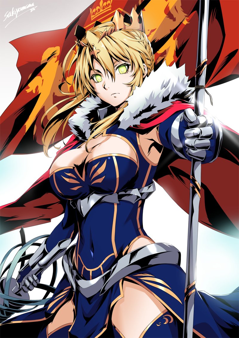 artoria pendragon and lion king (fate and 1 more) drawn by sakiyamama