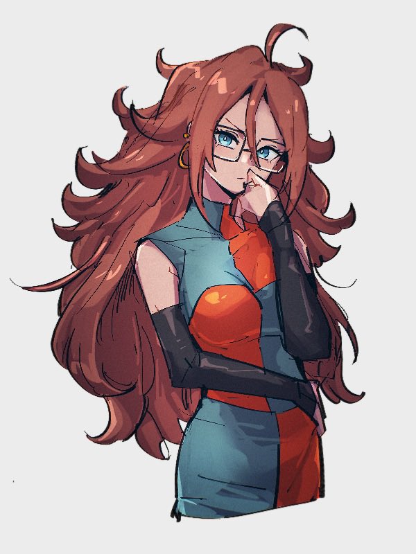 android 21 (dragon ball and 1 more) drawn by kemachiku