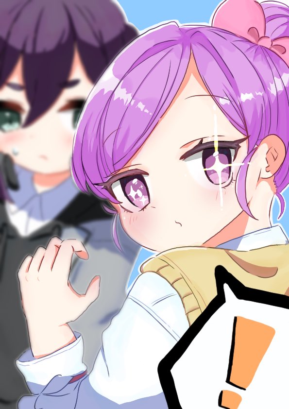 haraga kurumi and momi momiji (kimi no koto ga dai dai dai dai daisuki na 100-nin no kanojo) drawn by pugu_ko