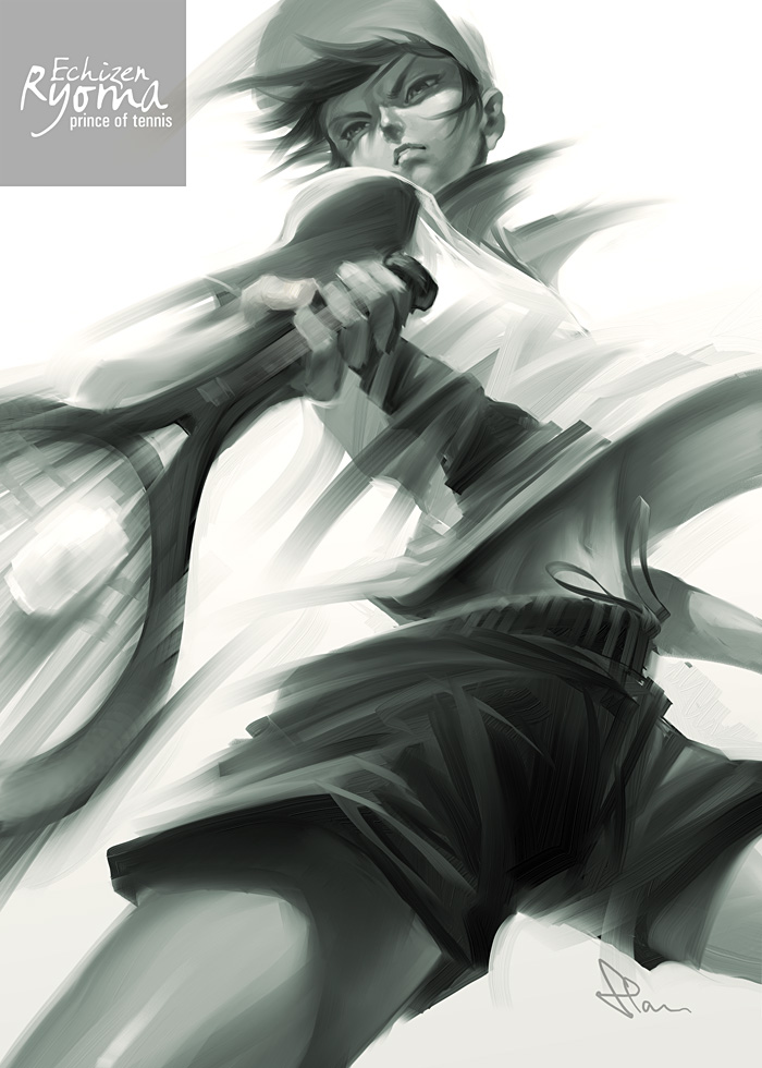 echizen ryooma (tennis no ouji-sama) drawn by stanley_lau