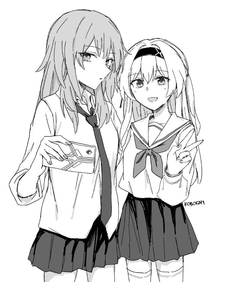 trailblazer, firefly, and stelle (honkai and 1 more) drawn by kurokobokan