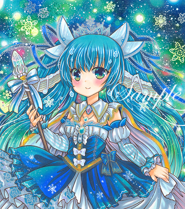 hatsune miku and yuki miku (vocaloid) drawn by rui_(sugar3)
