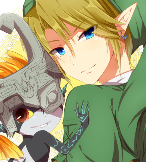 link and midna (the legend of zelda and 1 more) drawn by hiiragi_souren