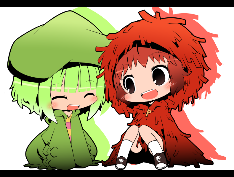 gachapin and mukku (hirake! ponkikki) drawn by mori_no_kaeru