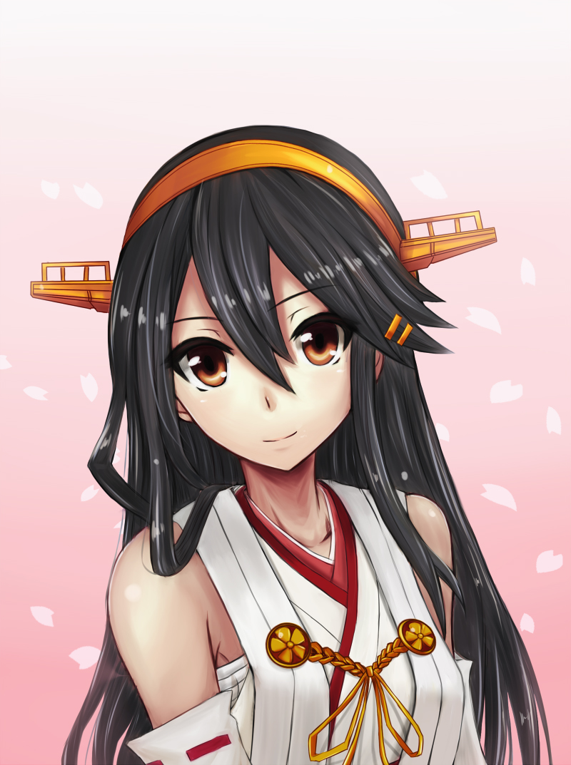 haruna and haruna kai ni (kantai collection) drawn by k2_(hibiki09)