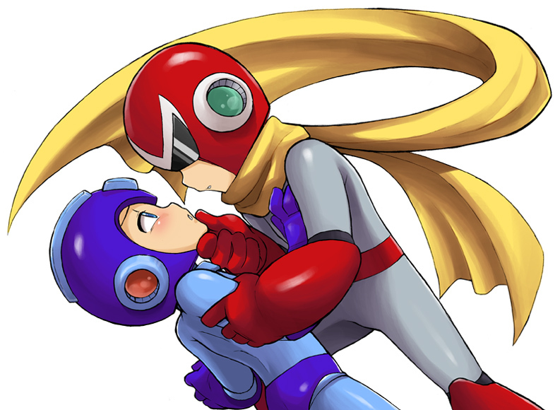 mega man and proto man (mega man) drawn by sagamimok