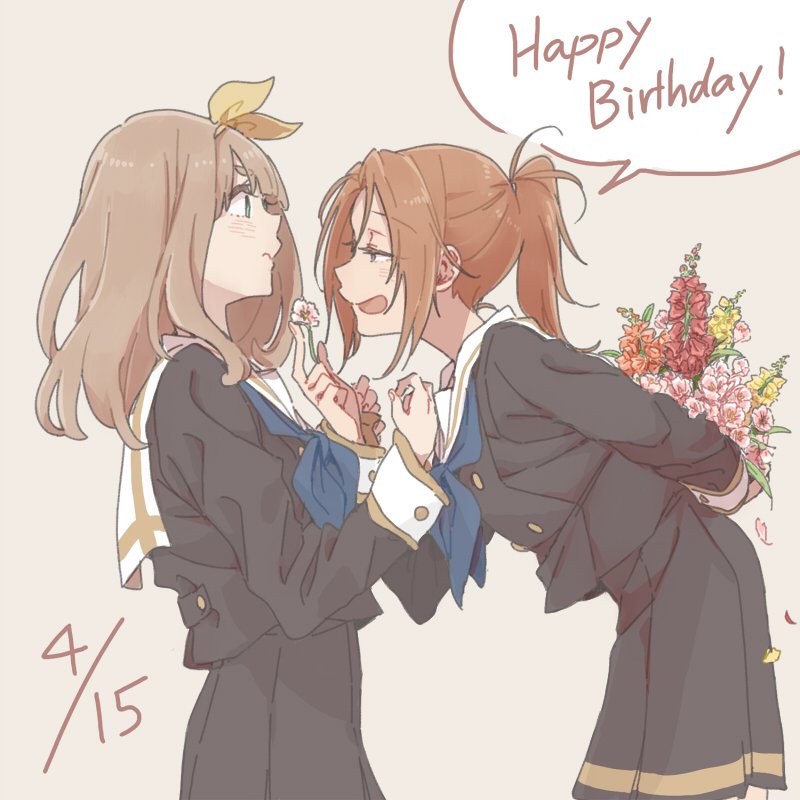 nakagawa natsuki and yoshikawa yuuko (hibike! euphonium) drawn by ree_(re-19)
