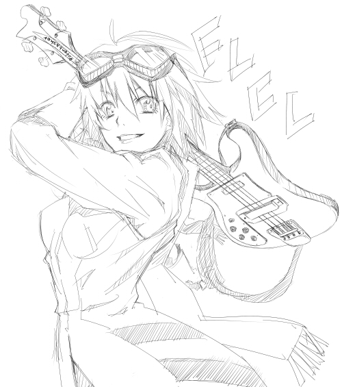 haruhara haruko (flcl) drawn by prime_(prime_tw) and ricken