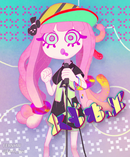 harmony and harmony's clownfish (splatoon and 1 more) drawn by fernhw