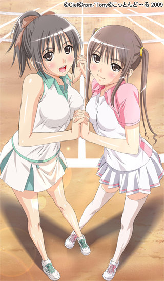 sugiyama mio and saeki ai (fault!!) drawn by tony_taka