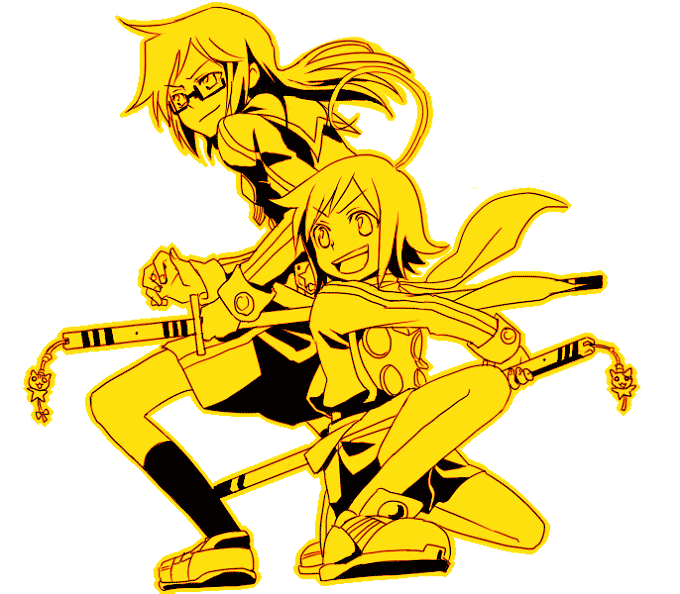 kurogane hayate and mudou ayana (hayate x blade) drawn by kochoko