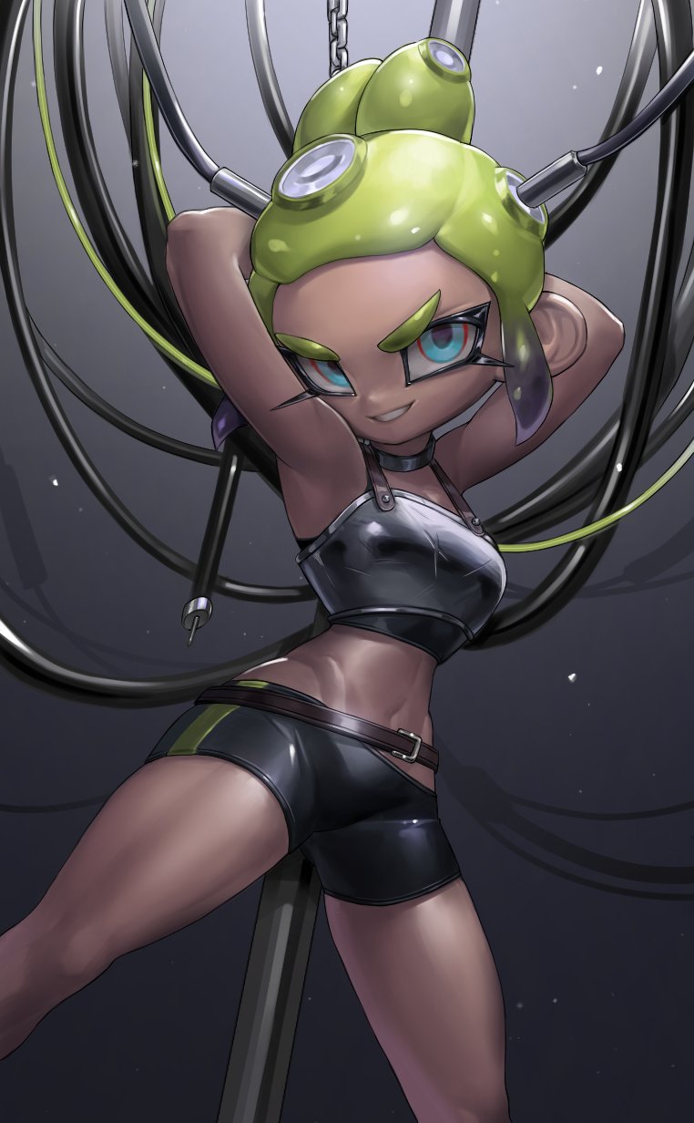 octoling player character and octoling girl (splatoon) drawn by toon_23